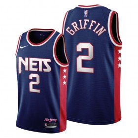 Camisetas Hombre Brooklyn Nets Blake Griffin 2 Nike 2021-22 City Edition Throwback 90s Swingman